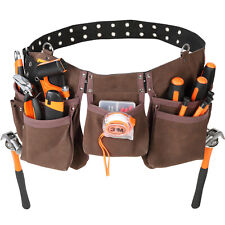 VEVOR Tool Belt Carpenter Construction Tool Pouch 13 Pockets 29-54" Waist Size"