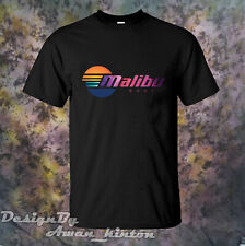 Clothing Heavy Cotton Tshirt Malibu Boats Logo Unisex Black Color Usa Size