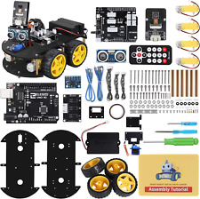 UNO R3 Smart Robot Car Kit V4 for Arduino, Line Tracking Module, Ultrasonic Sens - San Bernardino - US