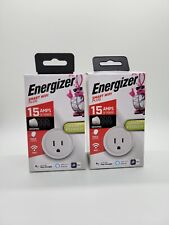 2 Energizer Smart Wi-Fi Plugs Works With Google, Alexa, And Siri - New Open Box - Chicago - US