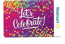 Walmart Let's Celebrate! Confetti Gift Card No $ Value Collectible FD-107282