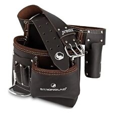 5-Pocket Leather Tool Belt, Carpenters Tool Belts, Construction Pouch, Tool