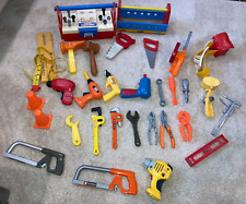 Kids Play & Pretend Construction Hand Tools Lot of 33 / Tool Boxs Belt