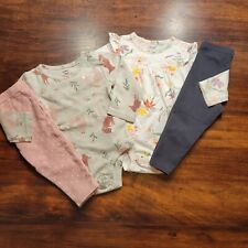 Carter's Girl's 18 Months Outfits Lot Of 4 Items: 2 Bodysuits & 2 Pants