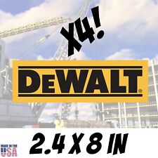 DEWALT, X4 Vinyl Decal 2.4x8, Construction Tools, Tool Box Decor, Truck, Sticker