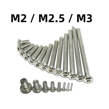 M2 / M2.5 / M3 Allen Hex Socket Button Head Screws Bolt ISO7380 Fully Threaded - Hebron - US