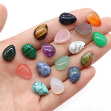 10x14mm Chakra Crystal Water Drop Cabochon Beads Stone CAB Flatback for Jewelry