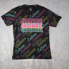 Bailey Apparel Launder Tee Shirt Size L Black Mens Culture Logo Multicolor