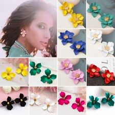 Fashion Blossom Flower Petal Piercing Ear Stud Earrings Women Jewellery Gifts