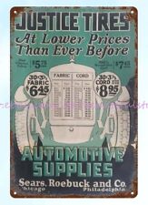 1924 Sears Roebuck Automotive Supplies metal tin sign metal sun wall art