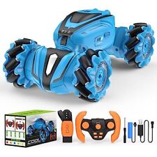 RC STUNT CAR Crawler Remote Gesture Control for Kids Blue AONGAN - Carteret - US