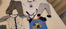 Lot of 6 Baby Boy Items 6 months to 9 months - 3 One Pieces, 2 Pants, 1 PJ