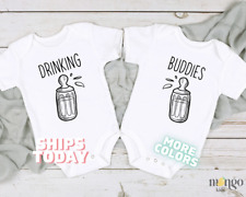 Drinking Buddies Onesies® Bodysuit, Baby Shower Gift, Twins, NOT a set