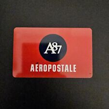 Aeropostale 1987 A87 RED RARE PLASTIC NEW COLLECTIBLE GIFT CARD $0 #6057