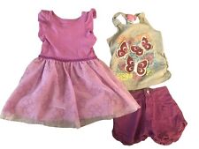 Toddler Girl Clothing Lot Size 2T Cat and Jack Dress Tank Top Shorts Butterfly