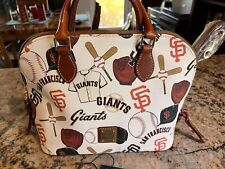 NEW DOONEY & BOURKE Multicolor LEATHER *SAN FRANCISCO GIANTS* ZIP SATCHEL Bag