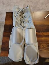 Brand New Integrated Silver Football Pants With Belt. Adult Small