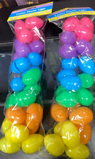 48 Mini Easter Plastic Eggs Assorted Color Egg Hunt Prizes Pinata Basket Bunny - Salt Lake City - US