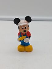 3 MICKEY MOUSE ARCO VINTAGE RUBBER FIGURINE TOY CONSTRUCTION TOOLS HARD HAT"