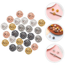 25Pcs Metal Beads DIY Craft Beads Bracelet Beads DIY Beads for Jewelry Making