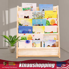 6-Layer Book Rack Children Kids Book Shelf Storage Stand Natural Beige Home Use - Toronto - Canada