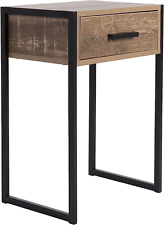 Balkene Home 62760 Tribeca End Table with Single Storage Drawer Mingle Brown - Long Prairie - US