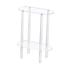 Acrylic Narrow Side Table for Small Spaces, 7 Wide Skinny Oval - Mumbai - India"