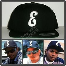 Brand NEW Black Eazy E Letter E Snapback Hat Cap NWA Straight Outta Compton