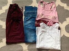 Lot of 4 Girls Clothing 2 Shirts/2 Pants Size S S-M