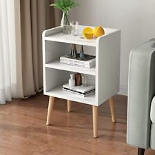 Nightstand, Mid-Century Modern Bedside Tables with Storage Shelf, Minimalist ... - Brentwood - US