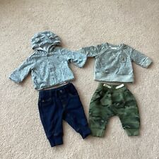 BUNDLE OF FOUR BABY GAP 0-3 MONTH INFANT ITEMS, PANTS/ JEANS/ TOP/ HOODED TOP