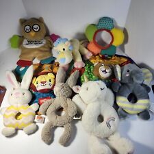 Baby Toy Lot of 9 Assorted Items Brands include Jellycat and Gund Nuby