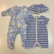 Chaps and Mon Cheri Baby Boy 3 Month LOT of Assorted Items Pajamas One Piece Hat