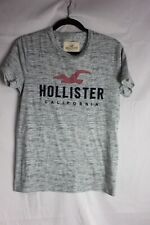 Hollister Shirt Top Blouse Size XS Womens Gray With Black and Pink Logo