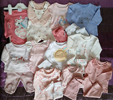 Eleven x2 piece sets (22 items) baby girl NB/First size/ to 1 mth 7-10lbs approx