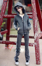 BJD Casual Sports Hoodie+Pants Gray for 1/4 1/3 UncleSD17 SSDF ID75 Male Doll