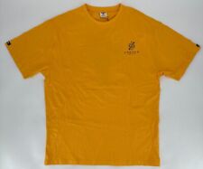 Crooks & Castles T-Shirt Mens XL Yellow Gold Orange Medusa Logo Graphic Tee Y2K