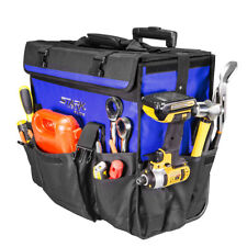 Stark USA Heavy Duty Portable Rolling Tool Bag 20 Wheels Storage Telescoping"