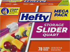 Hefty Slider Storage Bags - Gallon Size, 78 Count