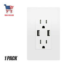 4.8AUSB Charger Wall Outlet Dual High Speed Duplex Receptacle 15 Amp, USB outlet - Houston - US