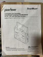 PEERLESS SMART MOUNT UNIVERSAL TILT WALL MOUNT PART NUMBER ST630P (black) - Farmington - US