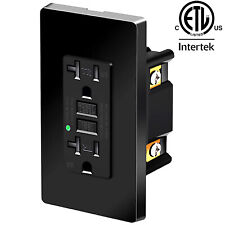 20AMP GFCI Outlet Receptacle Tamper Resistant - ETL Listed, Black GFI TR WR GFCI - South El Monte - US