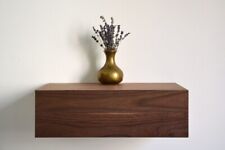 Minimalist floating nightstand with drawer made of walnut - Toronto - Canada