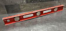 Vintage 24 GreatNeck UNI-VIAL LEVEL Ruler Construction Builder Carpentry USA"