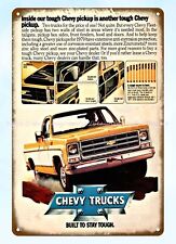 home decor sale 1979 automotive Fleetside Pickup Truck metal tin sign