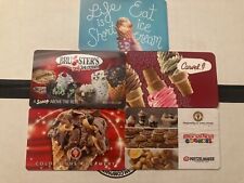 Gift cards lot of 5: Ice Cream cards