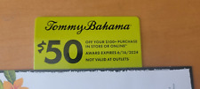 Tommy Bahama Reward Gift Card $50 off $100 Store or Online Exp 6/16/24