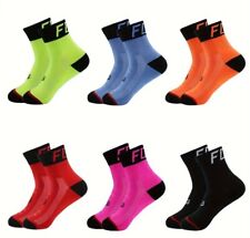 Fox Brand Bicycling Socks - Pink Blue Black Red Orange Yellow Florescent NEW!