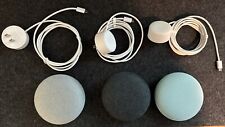 Google Home Mini Smart Speaker Lot - Aqua, Charcoal and Silver - Helena - US