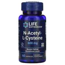 Virus Immune & Vax Support Life Extension N-Acetyl L-Cysteine NAC 600mg 60 VCaps - Toronto - Canada